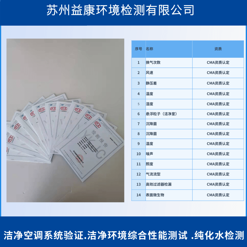 潔凈室檢測(cè) 潔凈室檢測(cè)